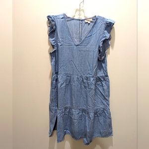 LOFT Summer Chambray Dress